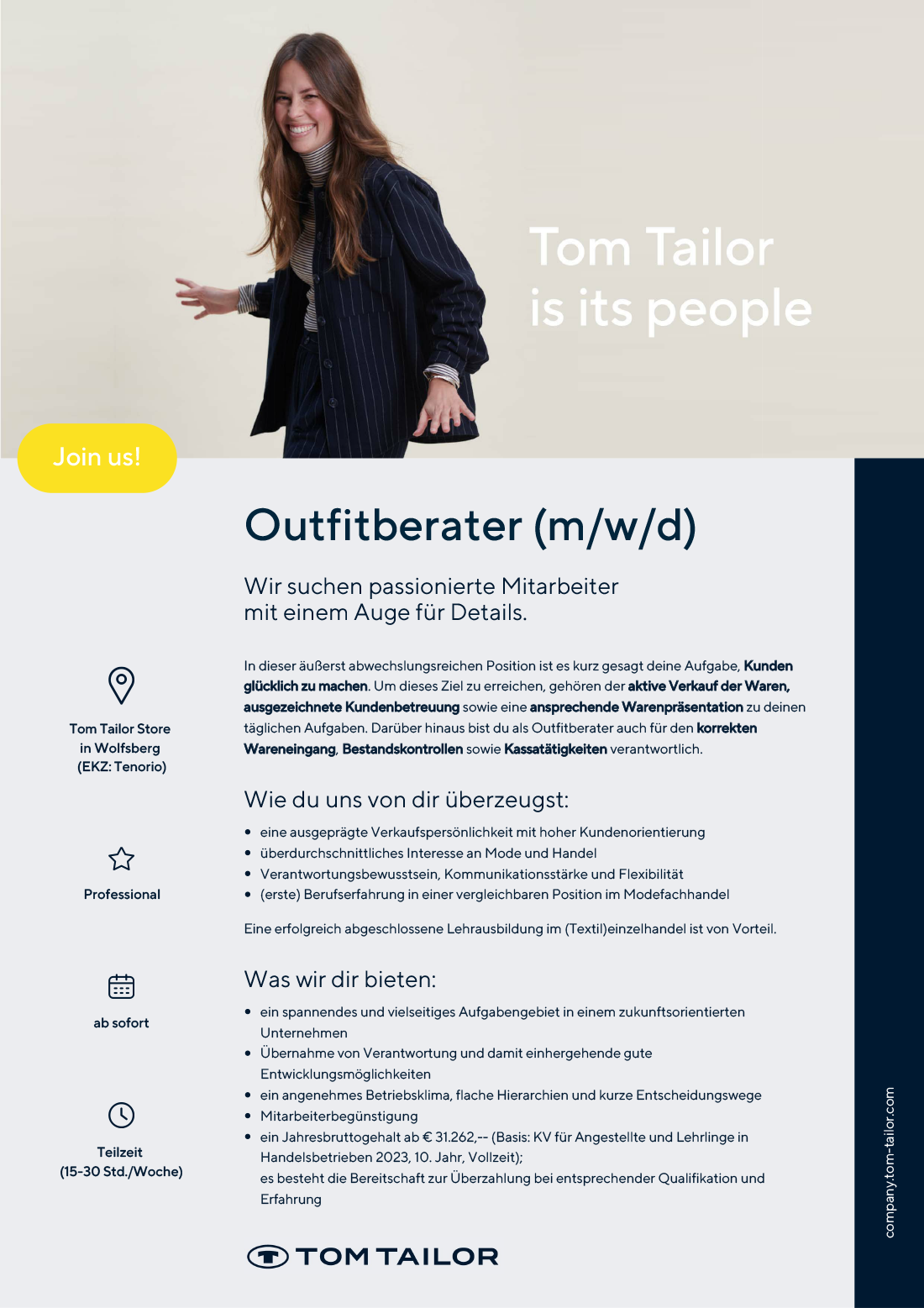 Outfitberater bei Tom Tailor