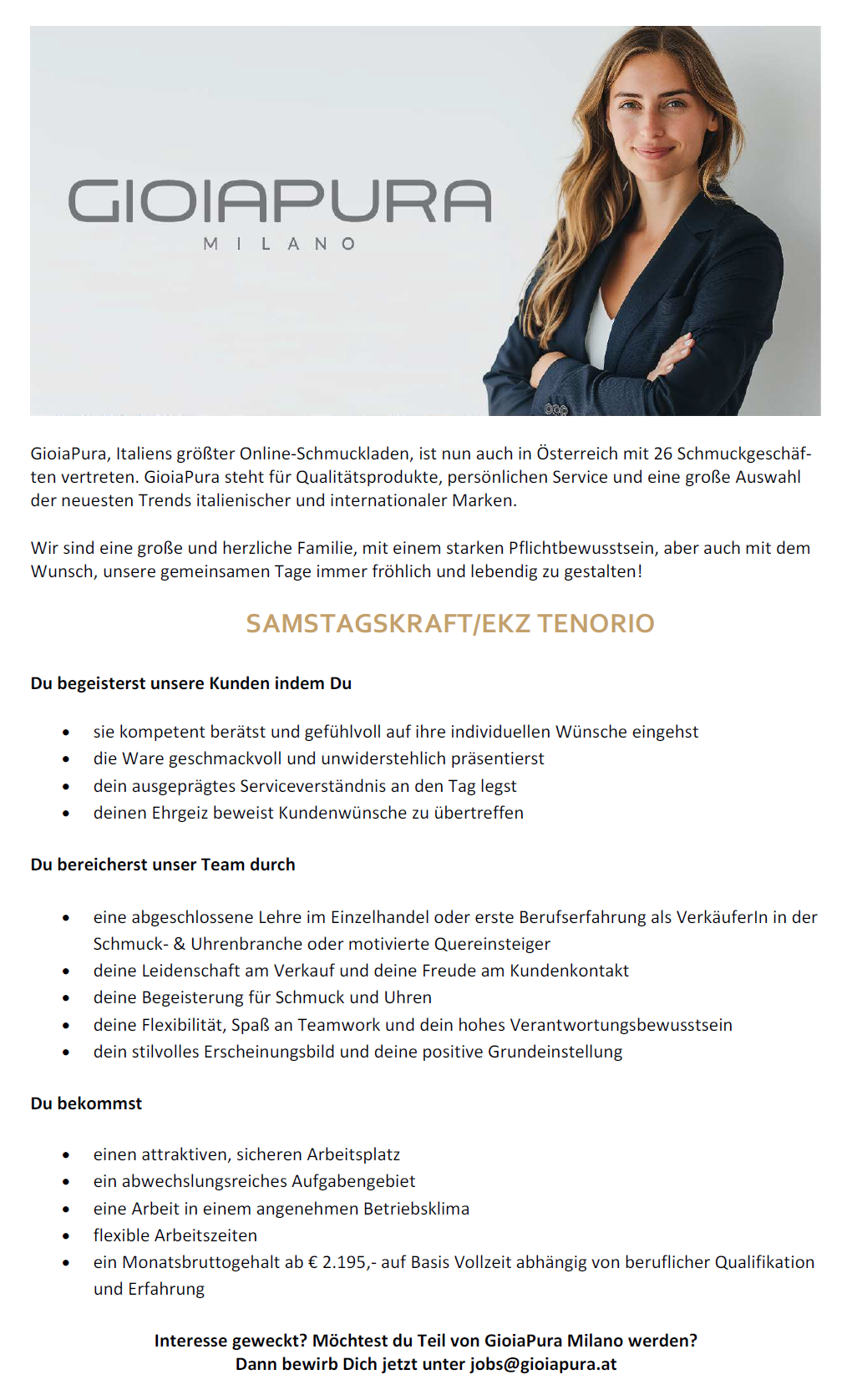 Gioiapura Samstagskraft