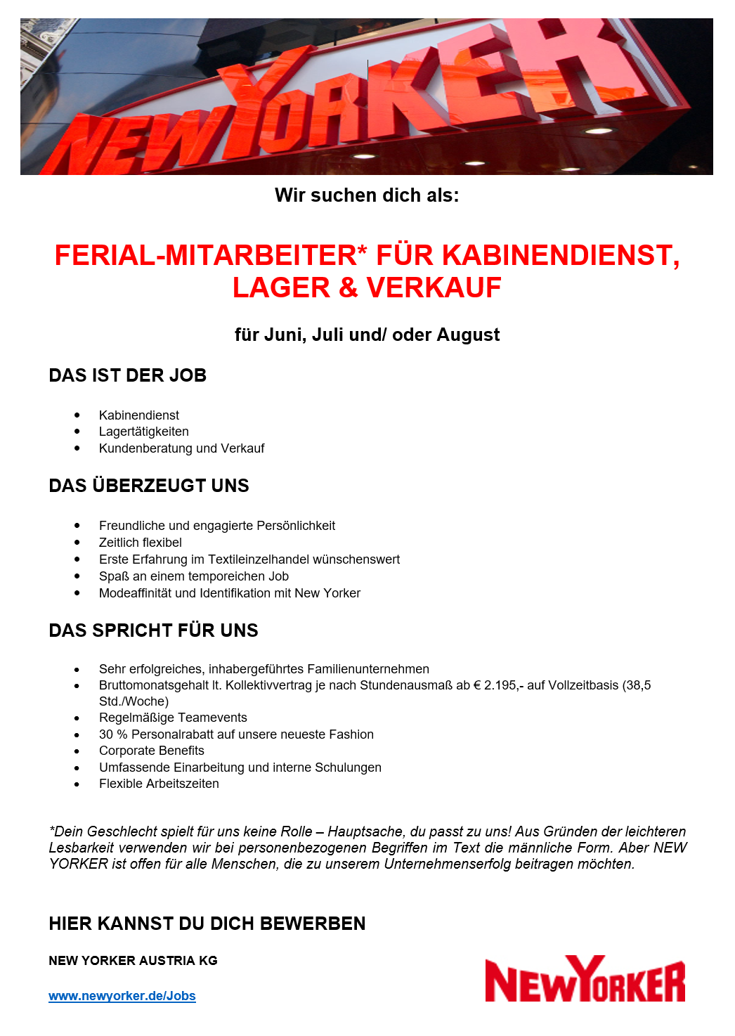 New Yorker Ferial-Mitarbeiter 2025