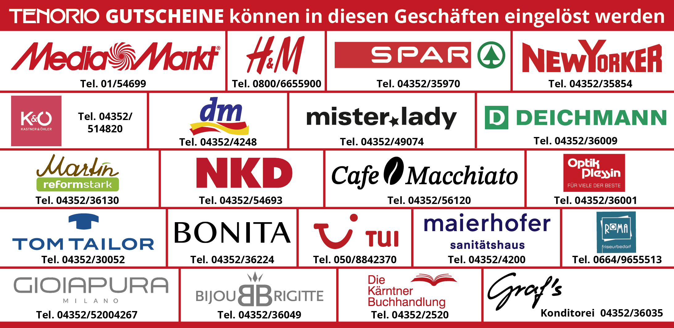 Gutschein Beilage Shopinfos