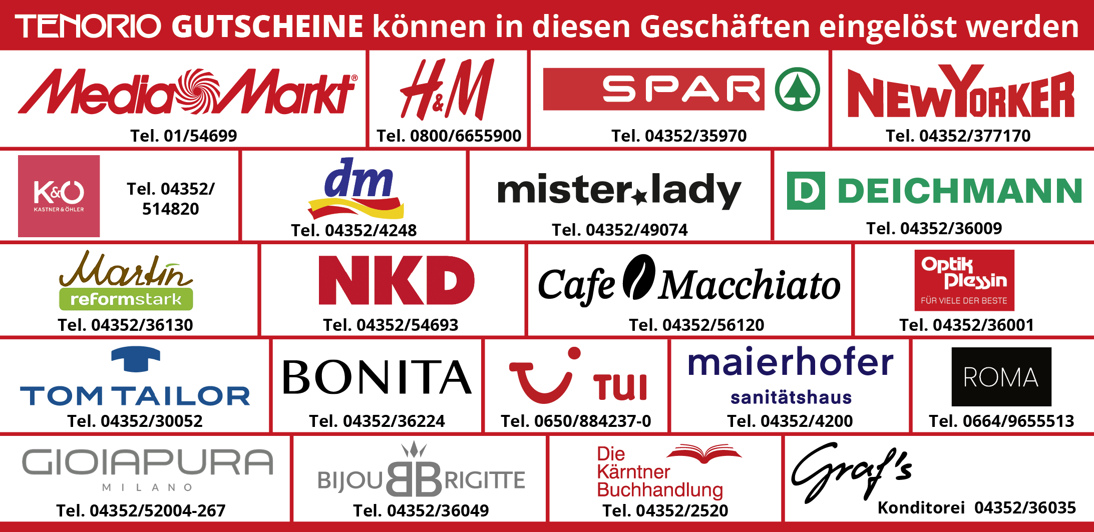 Gutschein Beilage Shopinfos