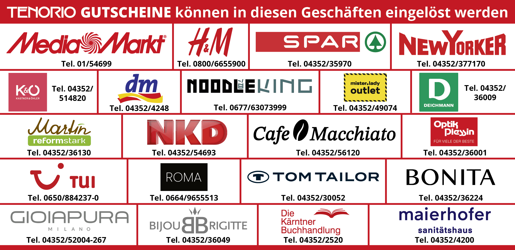 Gutschein Beilage Shopinfos
