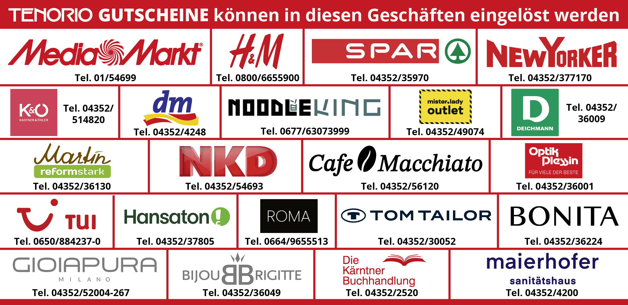 Gutschein Beilage Shopinfos